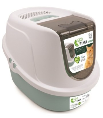 ECO TIMA ARENERO VERDE 52.3X39.7X38CM