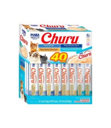 CHURU CAT CAJA VARIEADES ATUN 40X14GR