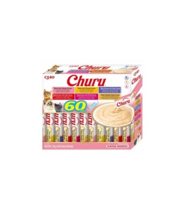 CHURU CAT CAJA VARIEDADES ATUN 60X14GR