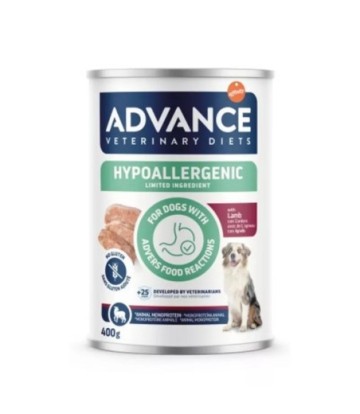 ADVET DOG HYPOALLERGENIC CORDERO 400GR
