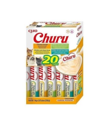 CHURU CAT CAJA VARIEDADES POLLO 20X14GR