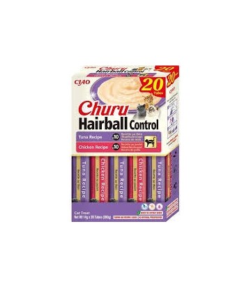 CHURU CAT CAJA VARIEDADES HAIRBALL 20X14GR