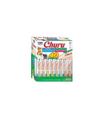 CHURU CAT CAJA VARIEDADES ATUN CON MARISCO 40X14GR
