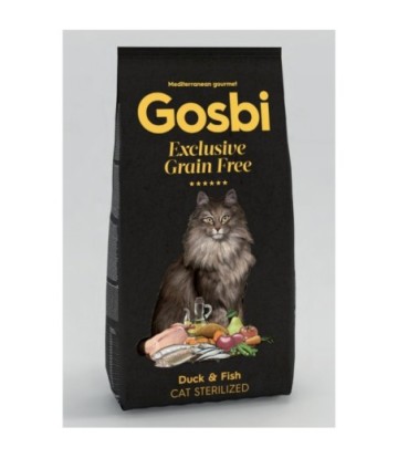 GOSBI EXCLUSIVE GF DUCK & FISH CAT STERILIZED 400G