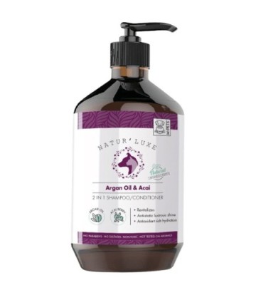 NATURLUXE CHAMPU/AC 2 EN 1 ACEITE ARGAN/ACAI 500ML