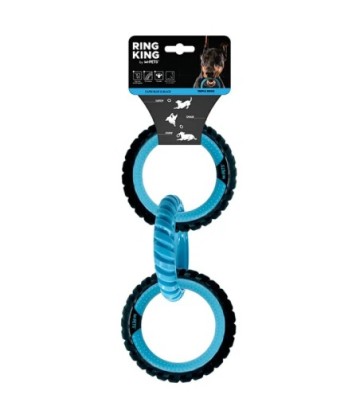 RING KING AZUL CAPRI Y NEGRO TRIPLE