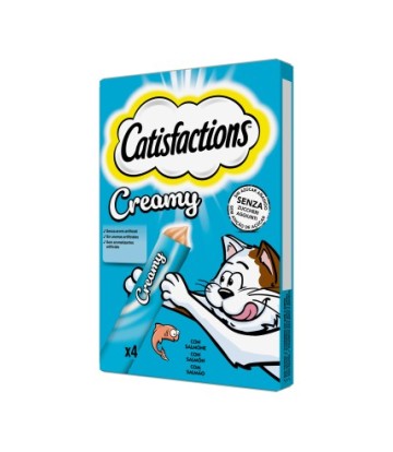 CATISFACTIONS CREAMY SALMON 4X10GR