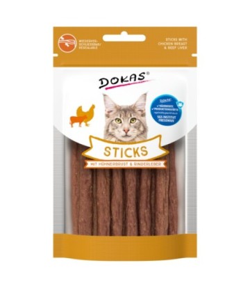 DOKAS GATO STICK POLLO Y HIGADO 30GR