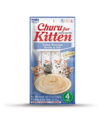 CHURU CAT KITTEN ATUN 4X14GR
