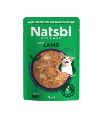 NATSBI CAT STEAMED LAMB 80GR