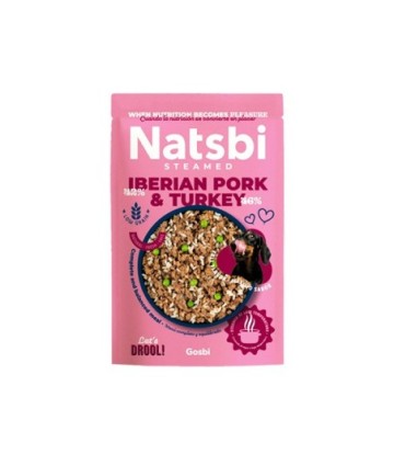 NATSBI STEAMED IBERIAN PORK & TURKEY 500GR