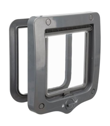 TRAMPILLA GATOS 2 OPCIONES GRIS 20X22CM