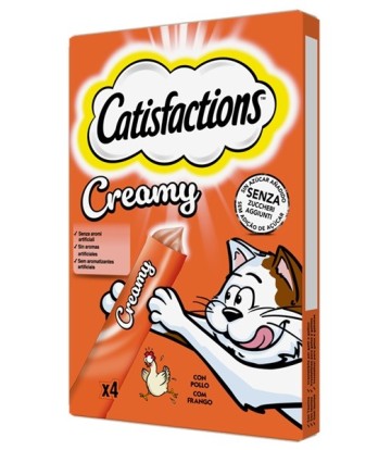 CATISFACTIONS CREAMY POLLO 4X10GR