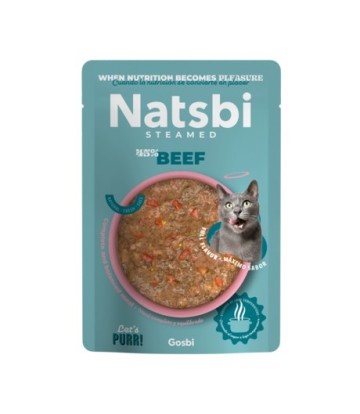 NATSBI CAT STEAMED BEEF 80GR
