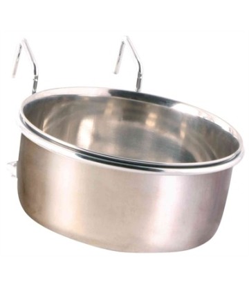COMEDERO ACERO INOX. CON ENGANCHE 600ML