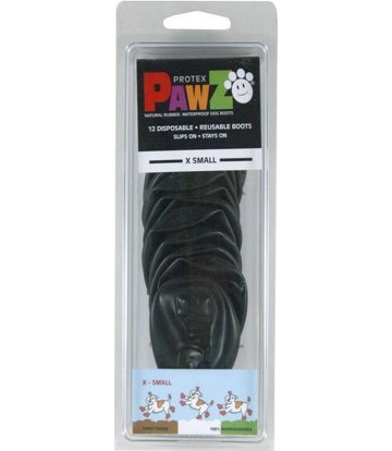PAWZ BOTAS PROTECTORAS NEGRO T-XS