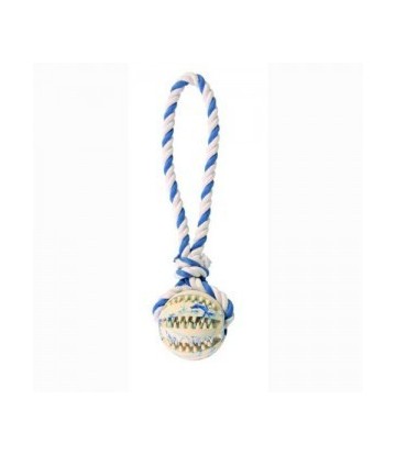 CUERDA DE JUEGO CON PELOTA DENTA FUN 7CMX24CM