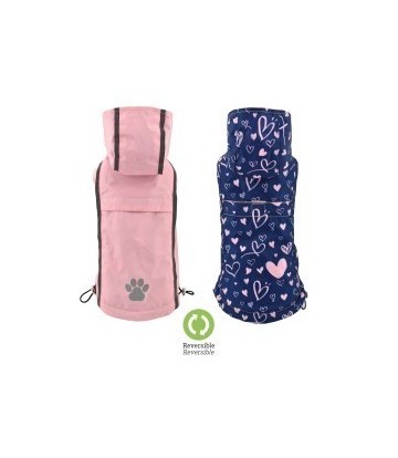 IMPERMEABLE REVERSIBLE ROSA-LOVE 45CM