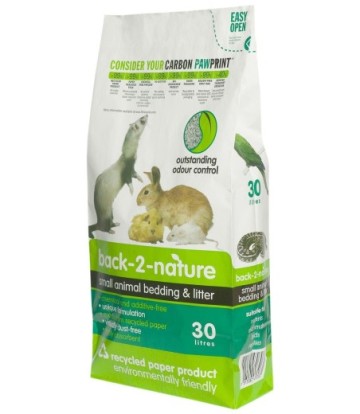 BACK2NATURE PELLETS PAPEL RECICLADO 30L