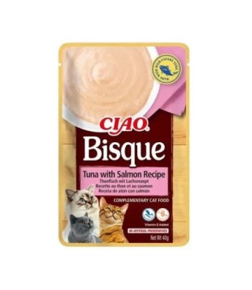 CHURU BISQUE ATUN CON SALMON 40GR