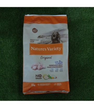 NV NO GRAIN MEDIUM ADULT PAVO 10KG