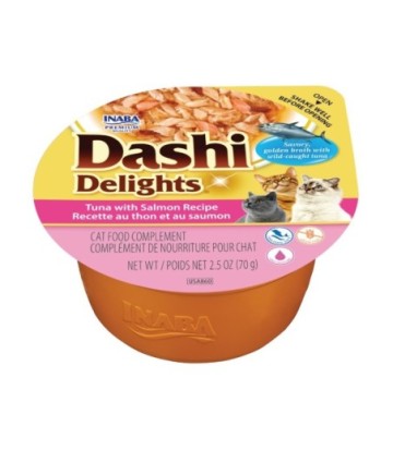 DASHI DELIGHTS ATUN Y SALMON 70GR