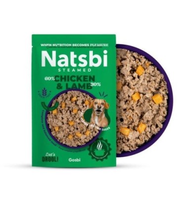 NATSBI STEAMED CHICKEN & LAMB 200GR