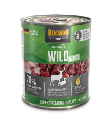 BELCANDO BASELINE VENADO Y PATO 800GR