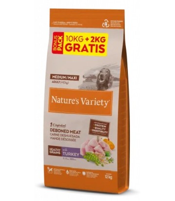 NV GRAIN MEDIUM ADULT PAVO 10KG